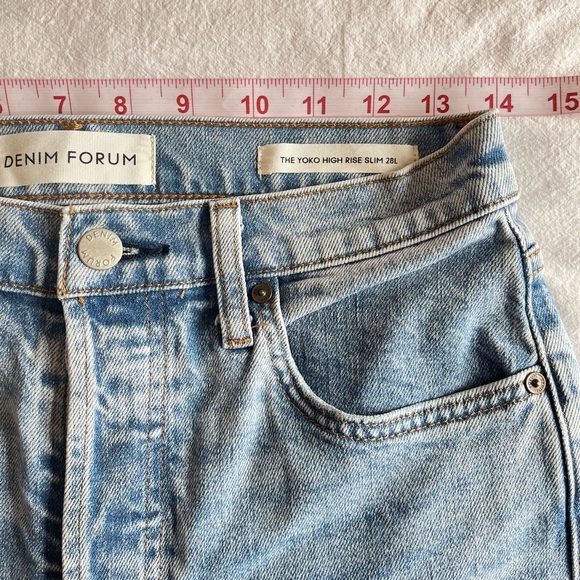 Aritzia Denim Forum The Yoko High Rise Slim Jeans, 27 Indigo Wash CigaretteJean - Picture 13 of 16